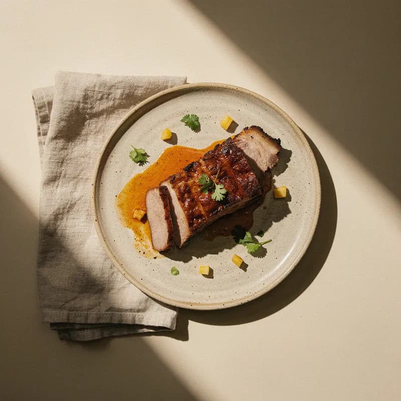 Charred Pork Belly Al Pastor