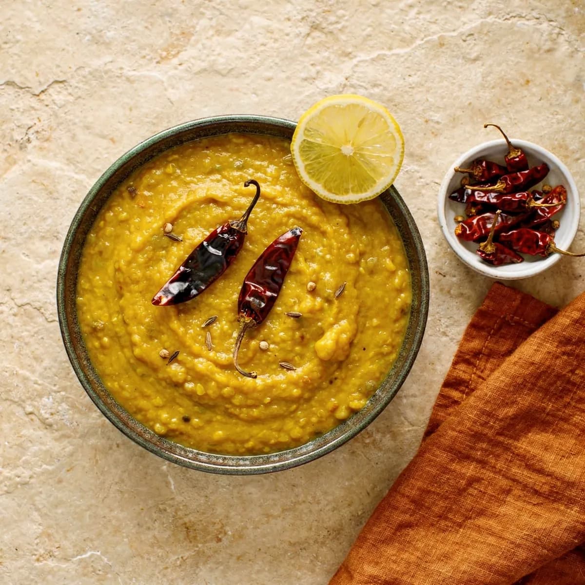 Weeknight Dal, Lemon, Burnt Chili