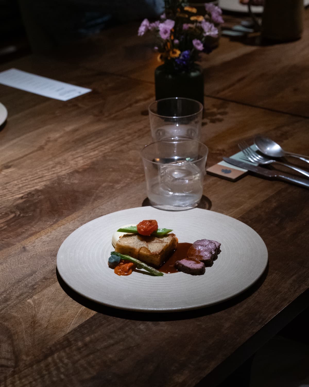 Plated dish at Cap Karoso