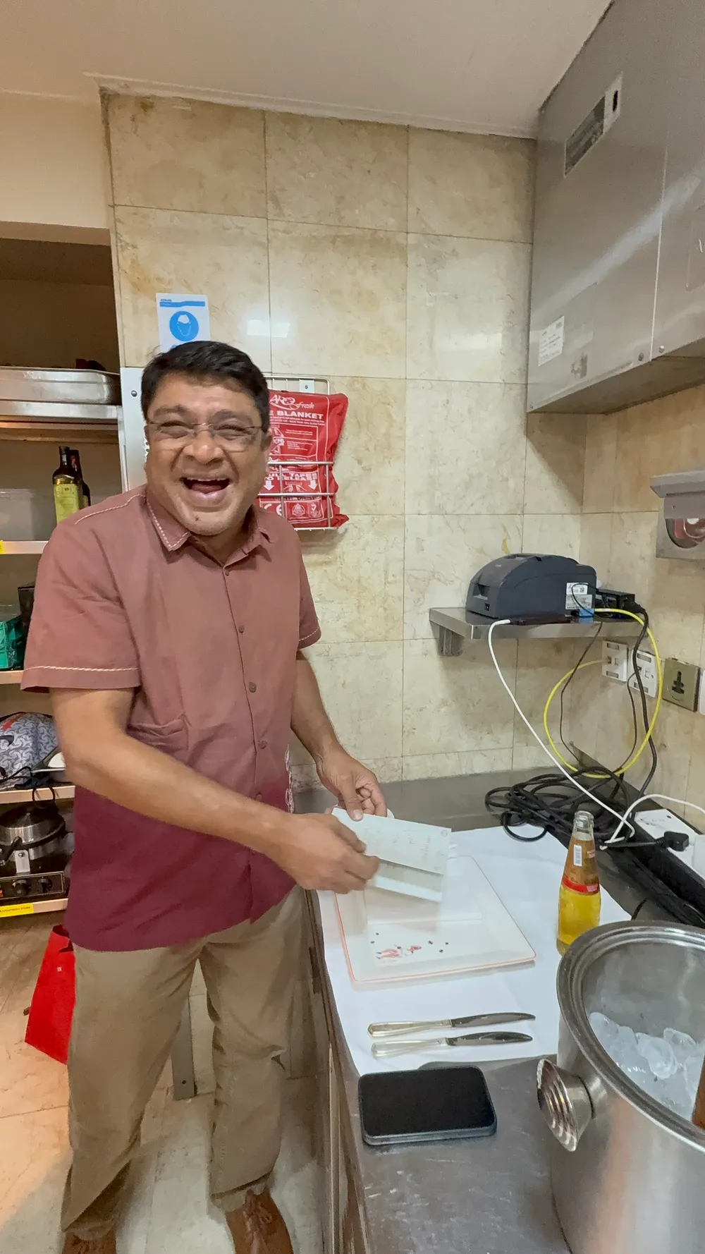 Prassad in the kitchen